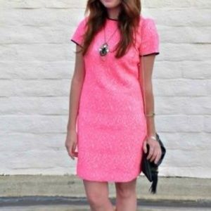 Neon Pink Cheetah Print Banana Republic Dress